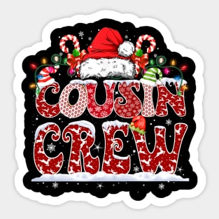 Christmas Cousin Crew Funny Sticker